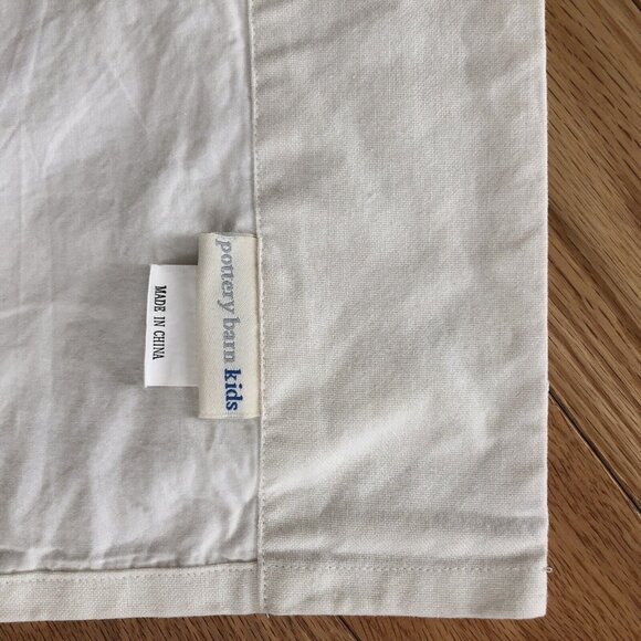 Kids White Cotton Embroidered Valance With Ladybug & Dragonfly Pattern - Picture 10 of 11